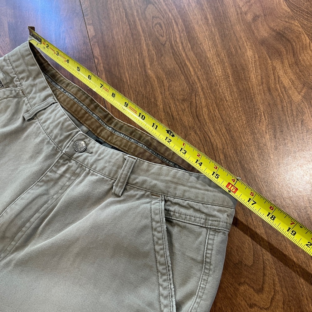 REI Co-op Mens 36x32 Organic Cotton Canvas Work Pants Khaki Straight Leg Hiking - Picture 2 of 11